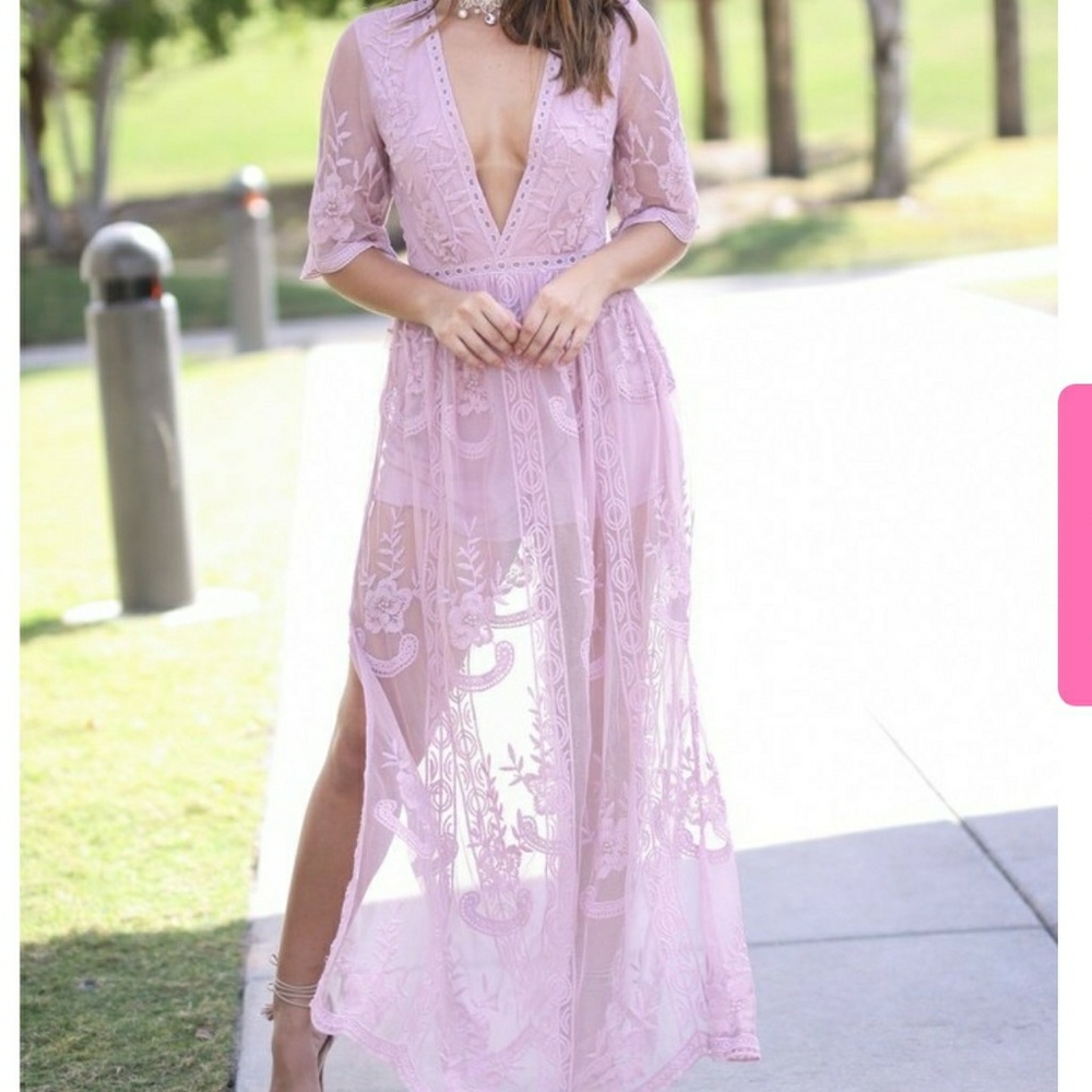 Maxi Romper Mauve